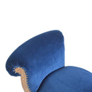 Florrie Royal Blue Studded Accent Chair by Lavishway | Bedroom Chairs-57483