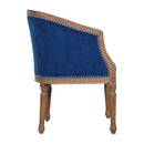 Florrie Royal Blue Studded Occasional Chair by Lavishway | Armchairs-57302