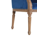 Florrie Royal Blue Studded Occasional Chair by Lavishway | Armchairs-57306