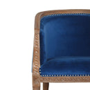 Florrie Royal Blue Studded Occasional Chair by Lavishway | Armchairs-57303