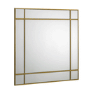 Fortissimo Gold Square Wall Mirror by Lavishway | Wall Mirrors-20292