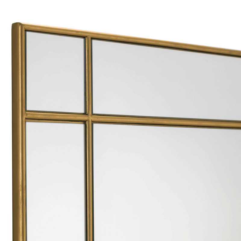 Fortissimo Gold Square Wall Mirror by Lavishway | Wall Mirrors-20293
