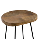 Franklin Metal Frame Wooden Top Bar Stool by Lavishway | Bar Stools-51189