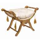 French Gold Window Seat Damask by Lavishway | Stools & Pouffes-25587