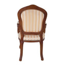 French Louis Armchair Gold Stripe by Lavishway | Armchairs-25592