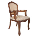 French Louis Armchair Gold Stripe by Lavishway | Armchairs-25591