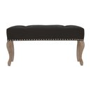 Bordrum Velvet Studded Upholstered Bench by Lavishway | Benches & Storage Benches-60044