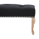 Bordrum Velvet Studded Upholstered Bench by Lavishway | Benches & Storage Benches-60085