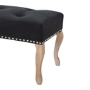 Bordrum Velvet Studded Upholstered Bench by Lavishway | Benches & Storage Benches-60067