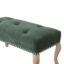 Bordrum Velvet Studded Upholstered Bench by Lavishway | Benches & Storage Benches-60063
