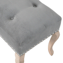 Bordrum Velvet Studded Upholstered Bench by Lavishway | Benches & Storage Benches-60089