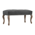 Bordrum Velvet Studded Upholstered Bench by Lavishway | Benches & Storage Benches-60038