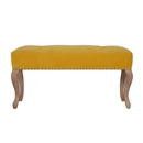 Bordrum Velvet Studded Upholstered Bench by Lavishway | Benches & Storage Benches-60048