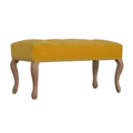 Bordrum Velvet Studded Upholstered Bench by Lavishway | Benches & Storage Benches-60039
