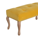 Bordrum Velvet Studded Upholstered Bench by Lavishway | Benches & Storage Benches-60065