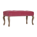 Bordrum Velvet Studded Upholstered Bench by Lavishway | Benches & Storage Benches-60040