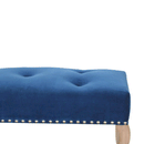 Bordrum Velvet Studded Upholstered Bench by Lavishway | Benches & Storage Benches-60093