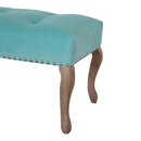 Bordrum Velvet Studded Upholstered Bench by Lavishway | Benches & Storage Benches-60098