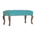 Bordrum Velvet Studded Upholstered Bench by Lavishway | Benches & Storage Benches-60043