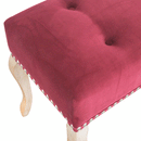 Bordrum Velvet Studded Upholstered Bench by Lavishway | Benches & Storage Benches-60095