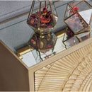 Fresno Mirrored Top 2 Doors Wooden Sideboard by Lavishway | Sideboards-25571