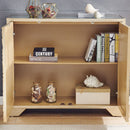 Fresno Mirrored Top 2 Doors Wooden Sideboard by Lavishway | Sideboards-25569