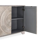 Fresno Mirrored Top 2 Doors Wooden Sideboard by Lavishway | Sideboards-25585