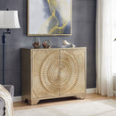 Fresno Mirrored Top 2 Doors Wooden Sideboard by Lavishway | Sideboards-25567