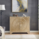 Fresno Mirrored Top 2 Doors Wooden Sideboard by Lavishway | Sideboards-25568