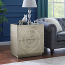 Frenso 2 Drawers Silver Side Table by Lavishway | Side Tables-23325