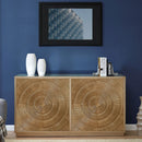 Fresno Mirrored Top 4 Doors Wooden Sideboard by Lavishway | Sideboards-25551