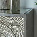 Fresno Mirrored Top 4 Doors Wooden Sideboard by Lavishway | Sideboards-25554