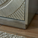 Fresno Mirrored Top 4 Doors Wooden Sideboard by Lavishway | Sideboards-25556