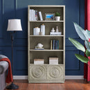 Frenso Antique Silver Bookcase by Lavishway | Bookcases & Shelves-25540