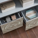 Frenso Antique Silver Bookcase by Lavishway | Bookcases & Shelves-25543