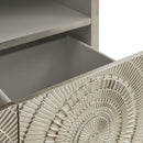 Frenso Antique Silver Bookcase by Lavishway | Bookcases & Shelves-25547