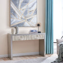 Frenso Mirrored Top Silver Console Table by Lavishway | Hallway Console Table-25506