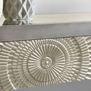 Frenso Mirrored Top Silver Console Table by Lavishway | Hallway Console Table-25511