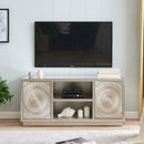 Frenso Silver Wooden 2 Doors TV Unit by Lavishway | TV Units Cabinets-25489