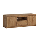 Fribo Oak 2 Door  and 1 Drawer Wide TV Unit by Lavishway | TV Units Cabinets-35091