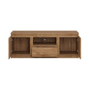 Fribo Oak 2 Door  and 1 Drawer Wide TV Unit by Lavishway | TV Units Cabinets-35092