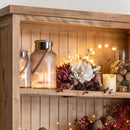 Frosted Rope Detail Grey Glass Lantern by Lavishway | LED Lights-51376