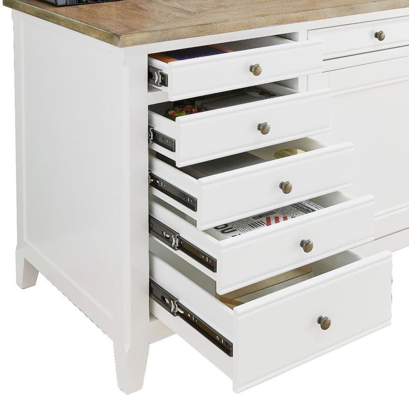 Fulton Hidden Home Office Desk by Lavishway | Desk Pedestals-25826