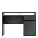 Function Plus Black 1 Door 1 Drawer Wood Desk
