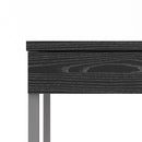 Function Plus Black Wooden 3 Drawers Desk
