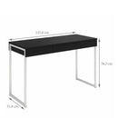 Function Plus Black Wooden 3 Drawers Desk