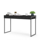 Function Plus Black Wooden 3 Drawers Desk