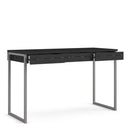 Function Plus Black Wooden 3 Drawers Desk
