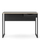 Function Plus Black & Oak Trim 1 Drawer Desk