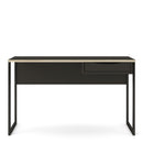 Function Plus Black & Oak Trim 1 Drawer Desk
